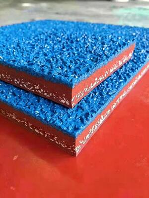 10mm - 13mm Hybrid Running Track Recycled Black Granules Public Running Track