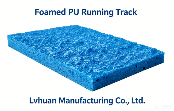 Microfoam Synthetic Running Track Rapid Installation Sports Running Track Blue