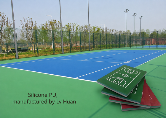5mm - 8mm Basketball Court Flooring Competition Grade Outdoor Basketball Court Surface